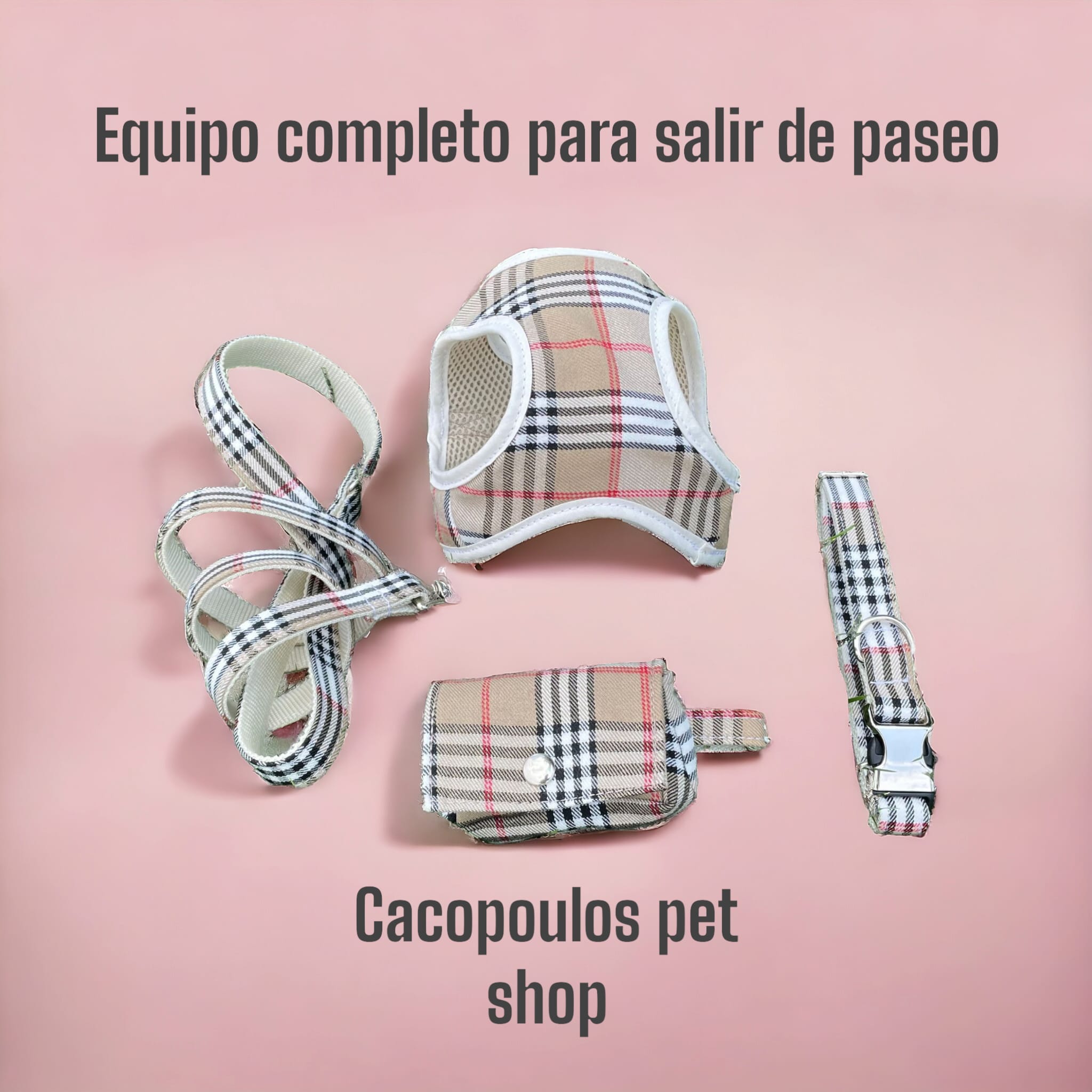 correa y collar arnes burberry cacopoulos